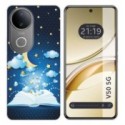 Funda Silicona para Vivo V50 5G diseño Libro Cuentos Dibujos