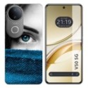 Funda Silicona para Vivo V50 5G diseño Ojo Dibujos
