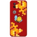 Funda Silicona Líquida Roja para Vivo V50 5G diseño Abeja Dibujos