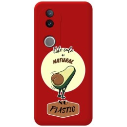 Funda Silicona Líquida Roja para Vivo V50 5G diseño Culo Natural Dibujos