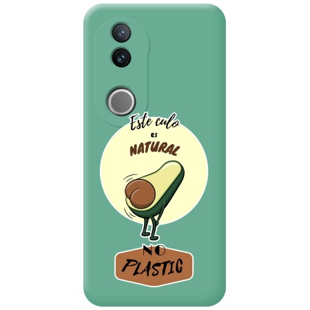 Funda Silicona Líquida Verde para Vivo V50 5G diseño Culo Natural Dibujos