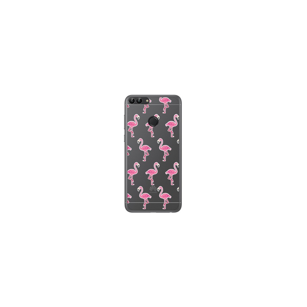 Funda Gel Transparente para Huawei P Smart Diseño Flamenco Dibujos