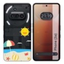 Funda Silicona Transparente para Nothing Phone 3a 5G diseño Playa Dibujos