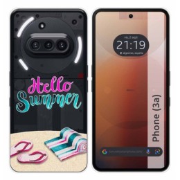 Funda Silicona Transparente para Nothing Phone 3a 5G diseño Summer Dibujos