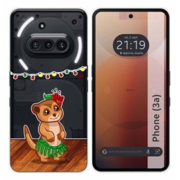 Funda Silicona Transparente para Nothing Phone 3a 5G diseño Suricata Dibujos