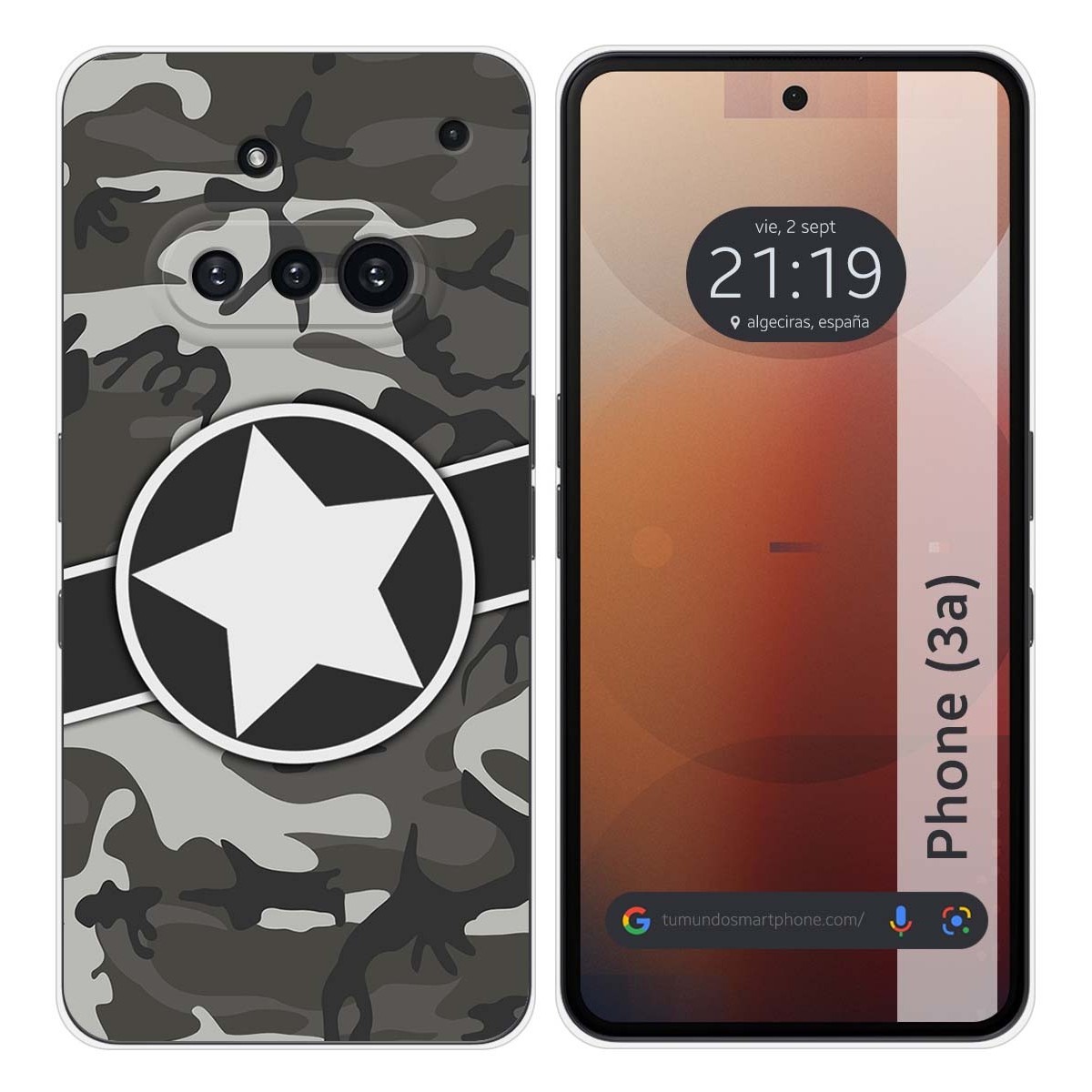 Funda Silicona para Nothing Phone 3a 5G diseño Camuflaje 02 Dibujos