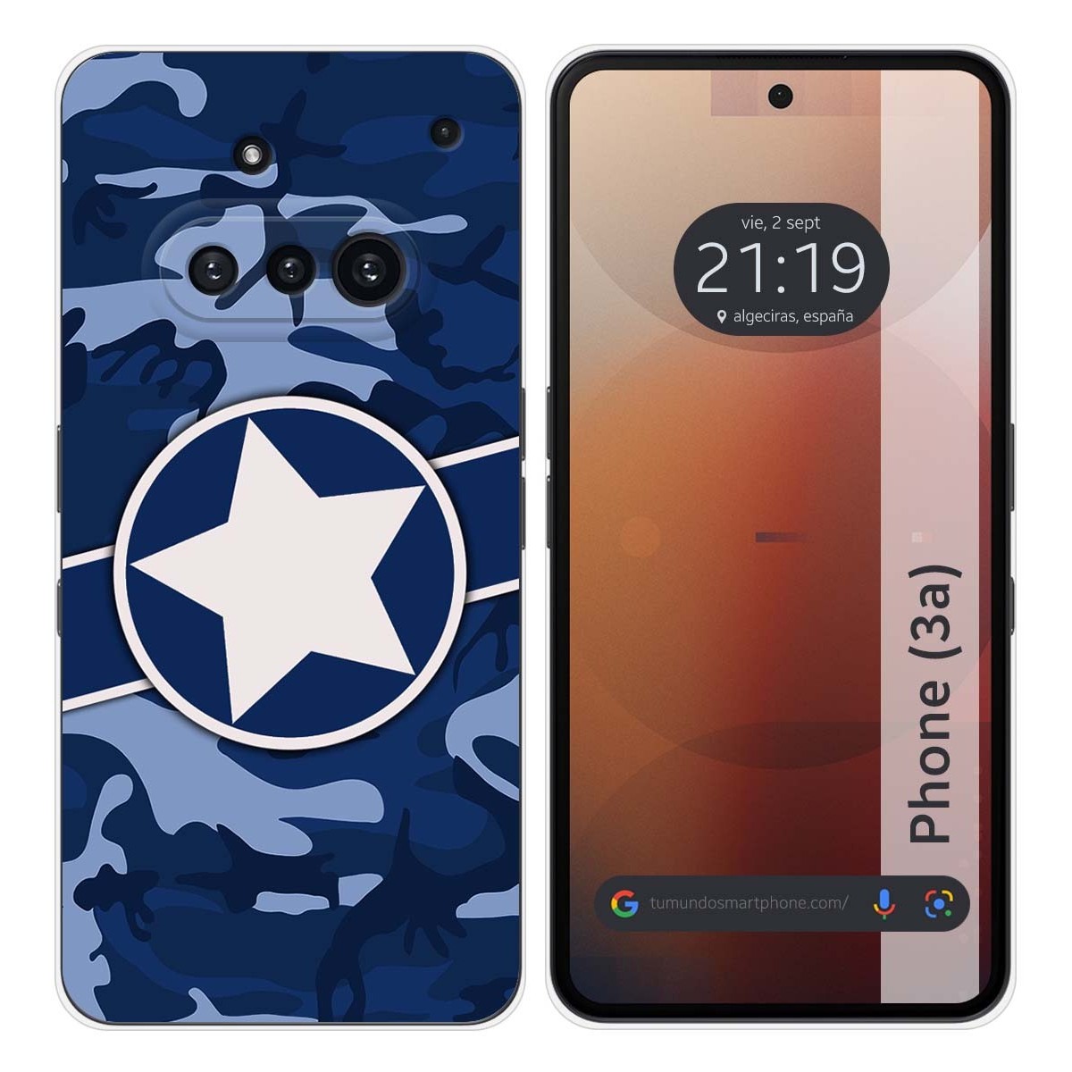 Funda Silicona para Nothing Phone 3a 5G diseño Camuflaje 03 Dibujos