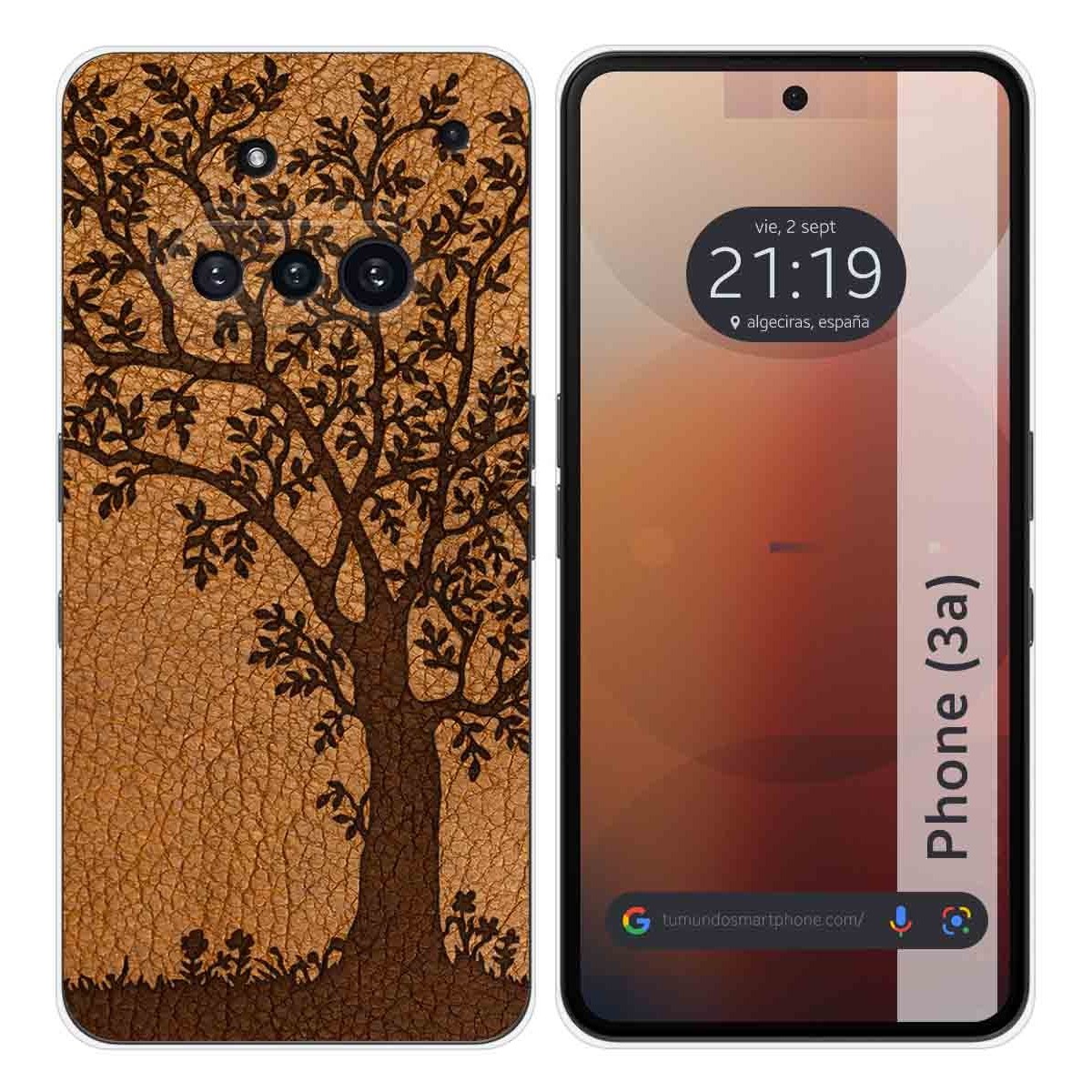Funda Silicona para Nothing Phone 3a 5G diseño Cuero 03 Dibujos