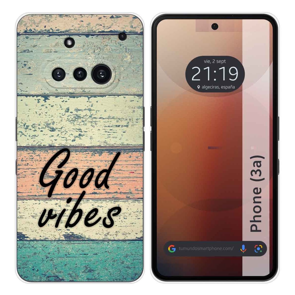 Funda Silicona para Nothing Phone 3a 5G diseño Madera 01 Dibujos