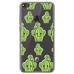 Funda Gel Transparente para Huawei P8 Lite 2017 Diseño Cactus Dibujos
