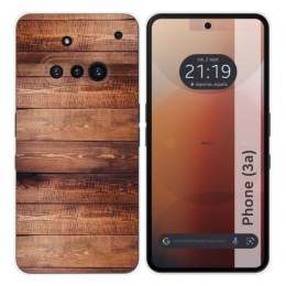Funda Silicona para Nothing Phone 3a 5G diseño Madera 02 Dibujos