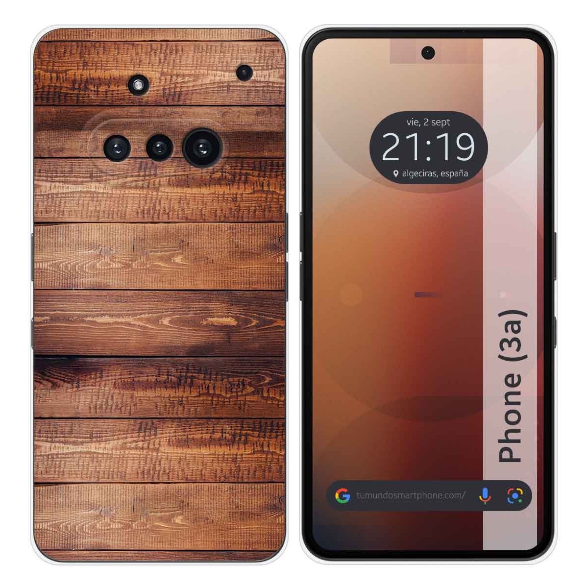 Funda Silicona para Nothing Phone 3a 5G diseño Madera 02 Dibujos