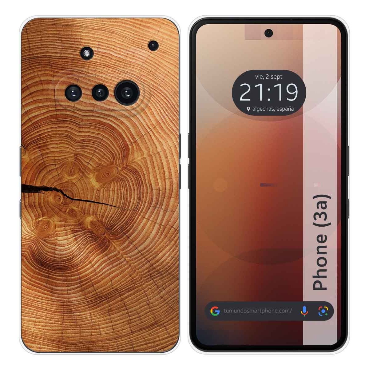 Funda Silicona para Nothing Phone 3a 5G diseño Madera 04 Dibujos