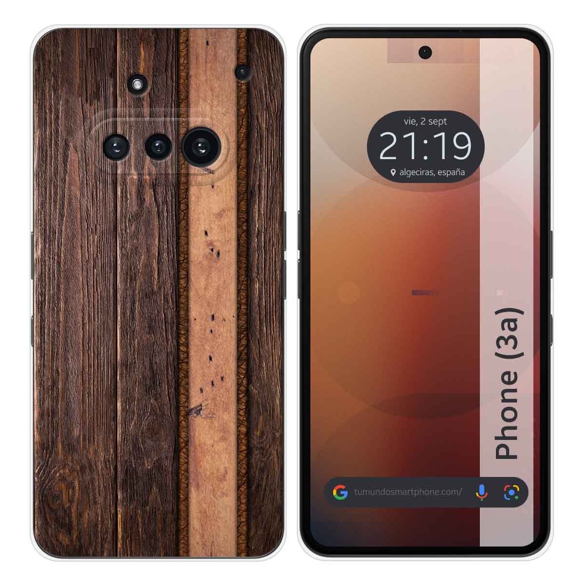 Funda Silicona para Nothing Phone 3a 5G diseño Madera 05 Dibujos