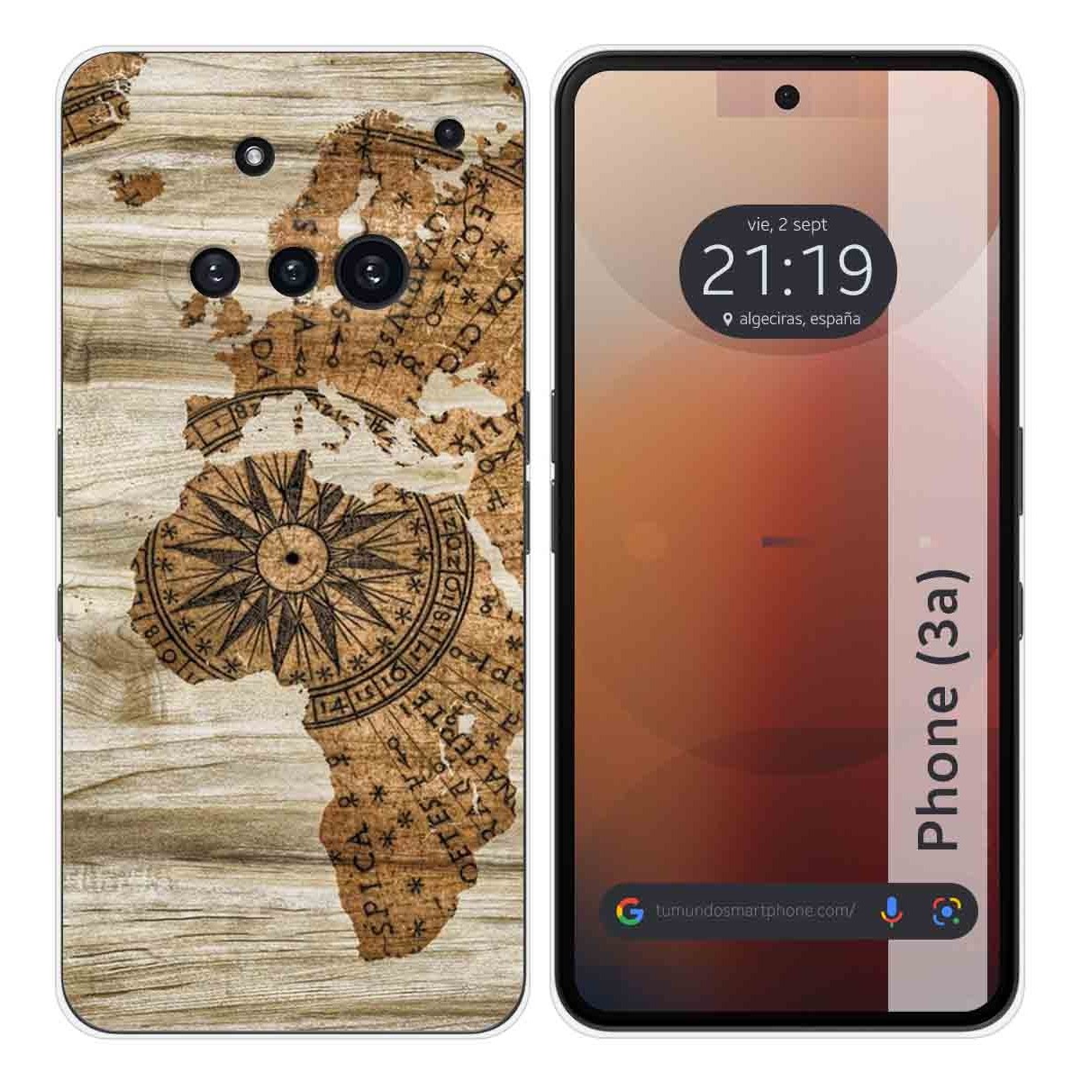 Funda Silicona para Nothing Phone 3a 5G diseño Madera 07 Dibujos