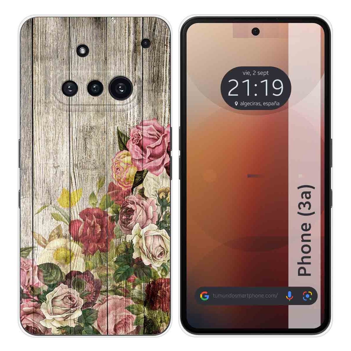 Funda Silicona para Nothing Phone 3a 5G diseño Madera 08 Dibujos