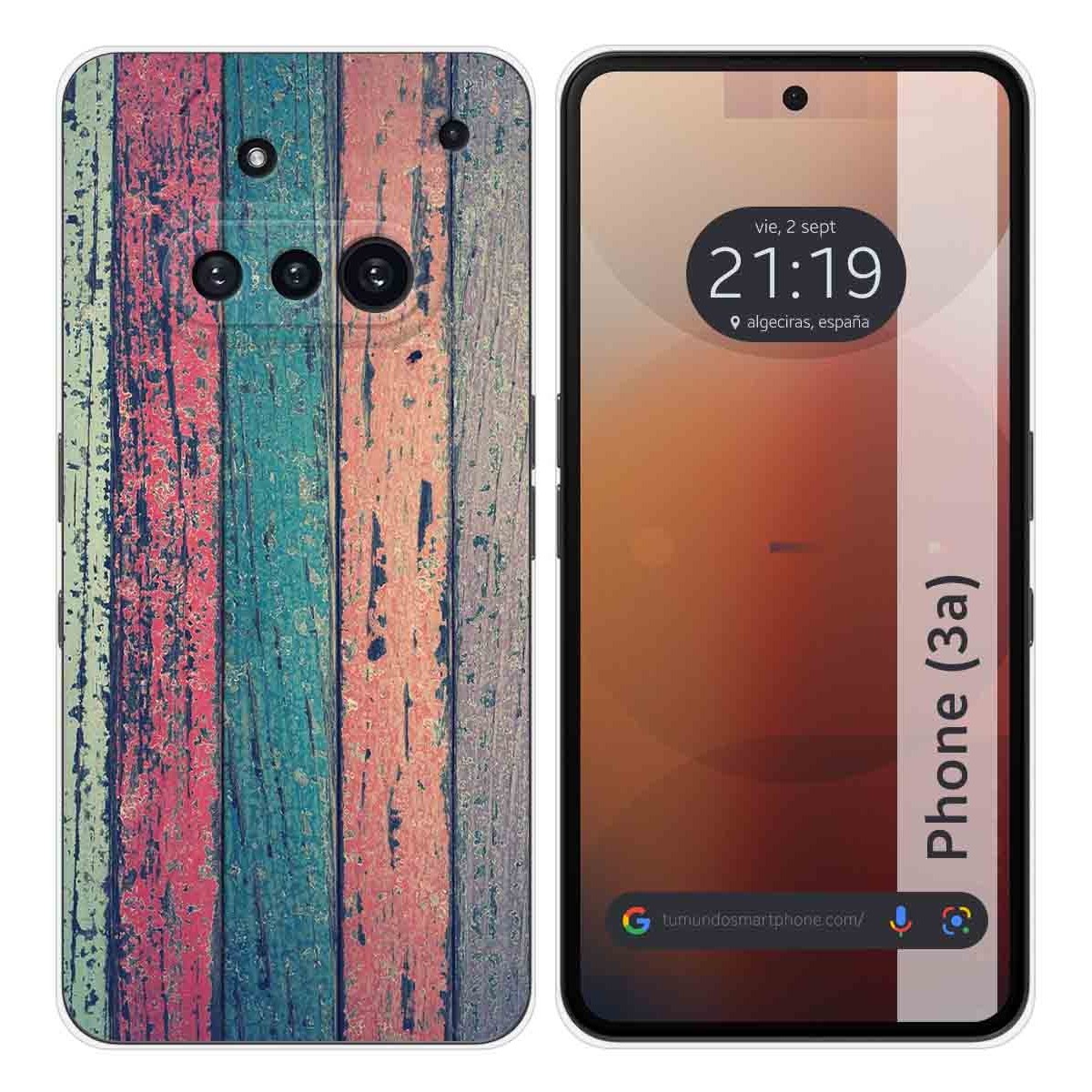 Funda Silicona para Nothing Phone 3a 5G diseño Madera 10 Dibujos