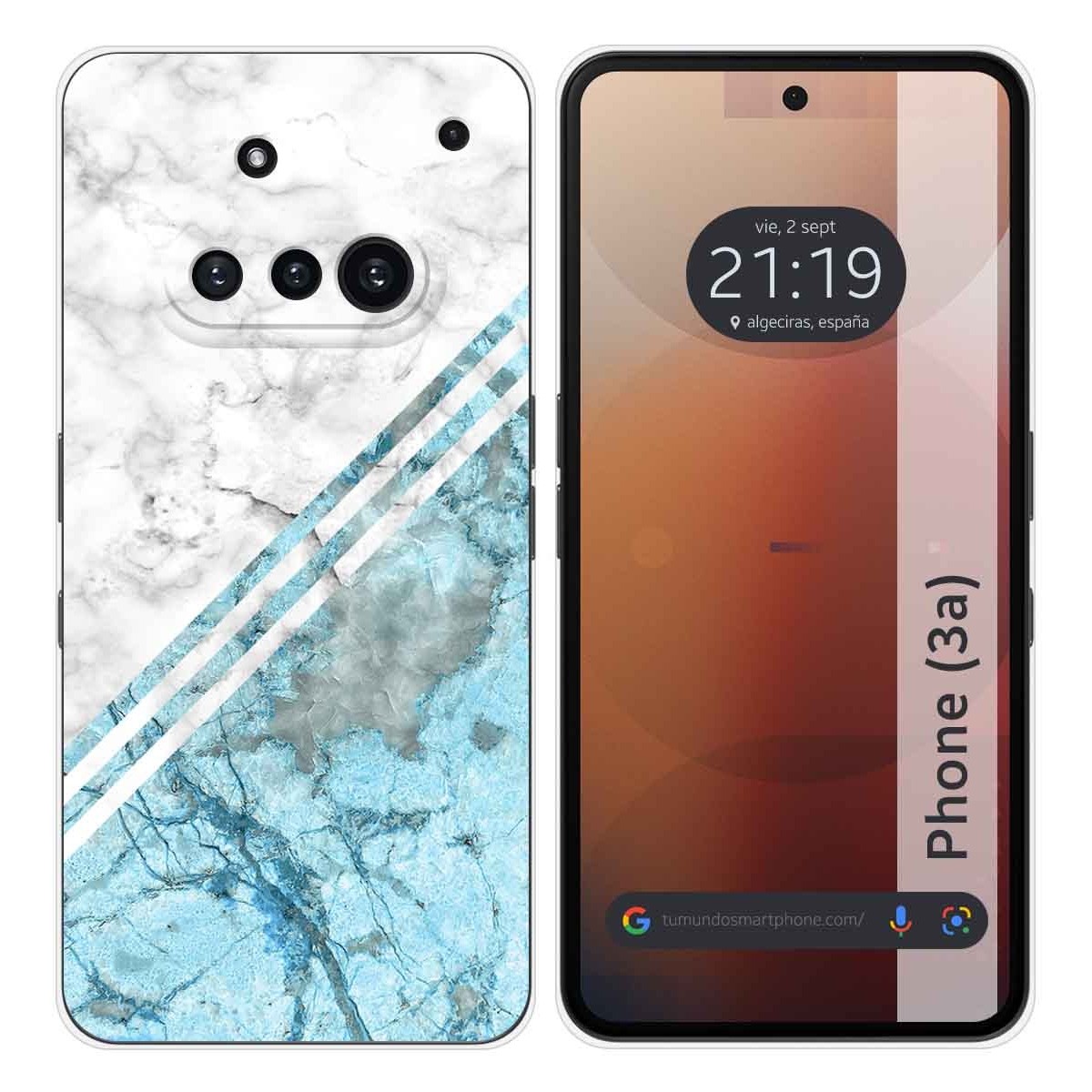 Funda Silicona para Nothing Phone 3a 5G diseño Mármol 02 Dibujos