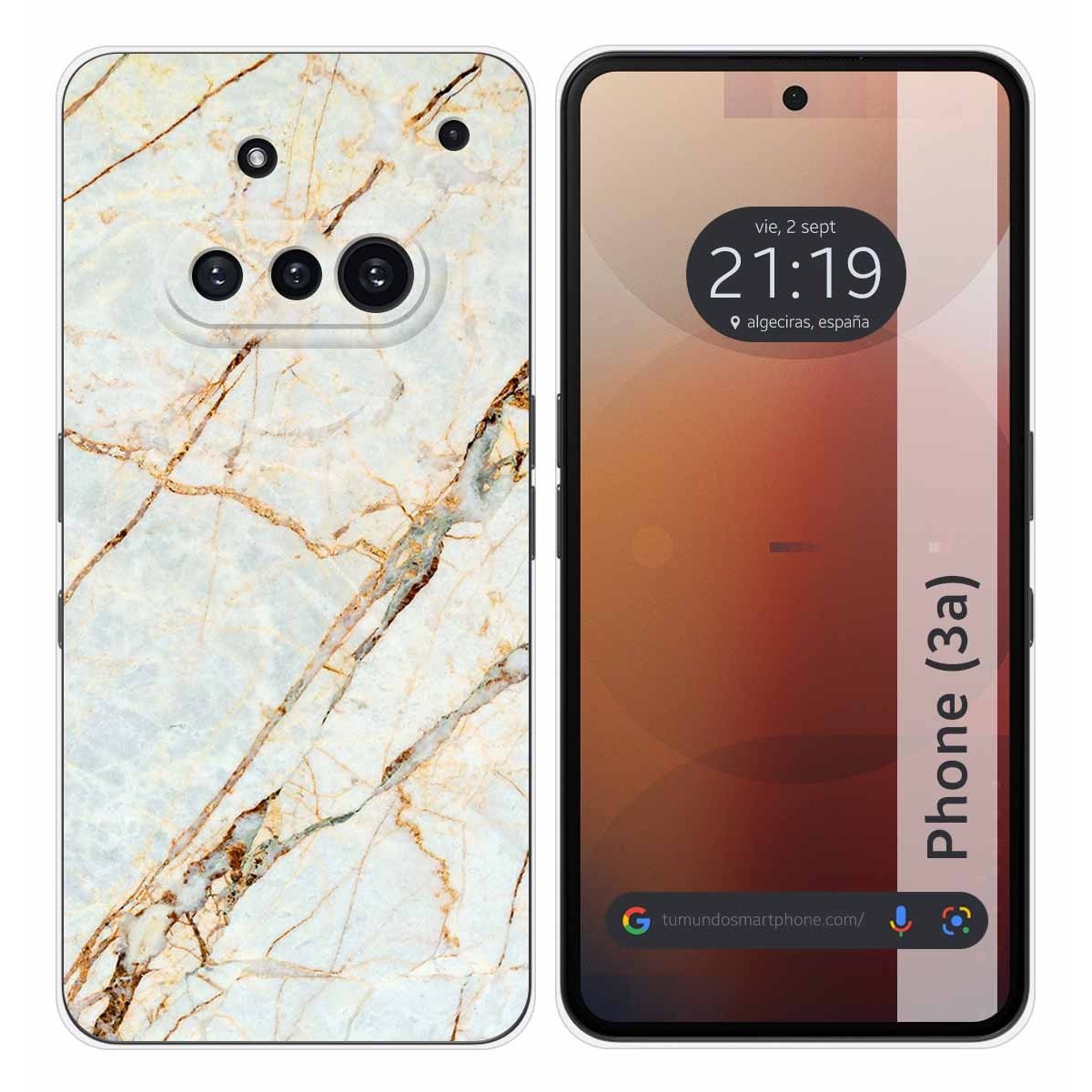 Funda Silicona para Nothing Phone 3a 5G diseño Mármol 13 Dibujos