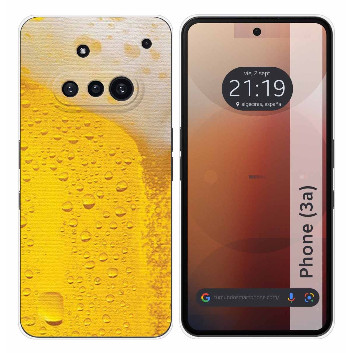 Funda Silicona para Nothing Phone 3a 5G diseño Cerveza Dibujos