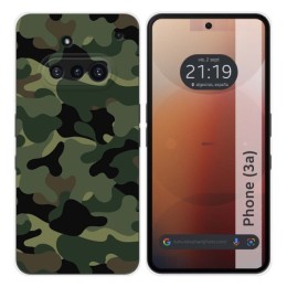 Funda Silicona para Nothing Phone 3a 5G diseño Camuflaje Dibujos