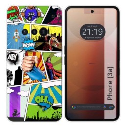 Funda Silicona para Nothing Phone 3a 5G diseño Comic Dibujos