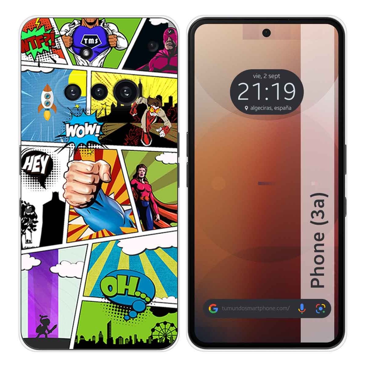 Funda Silicona para Nothing Phone 3a 5G diseño Comic Dibujos