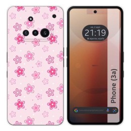 Funda Silicona para Nothing Phone 3a 5G diseño Flores Dibujos
