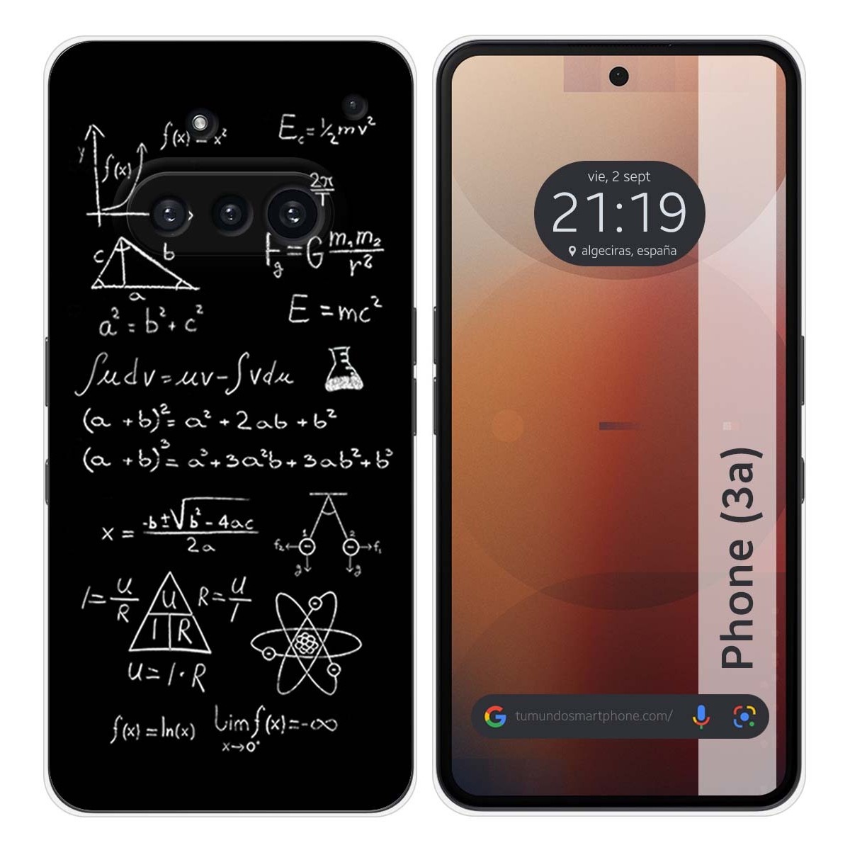 Funda Silicona para Nothing Phone 3a 5G diseño Formulas Dibujos