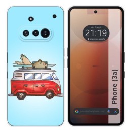 Funda Silicona para Nothing Phone 3a 5G diseño Furgoneta Dibujos