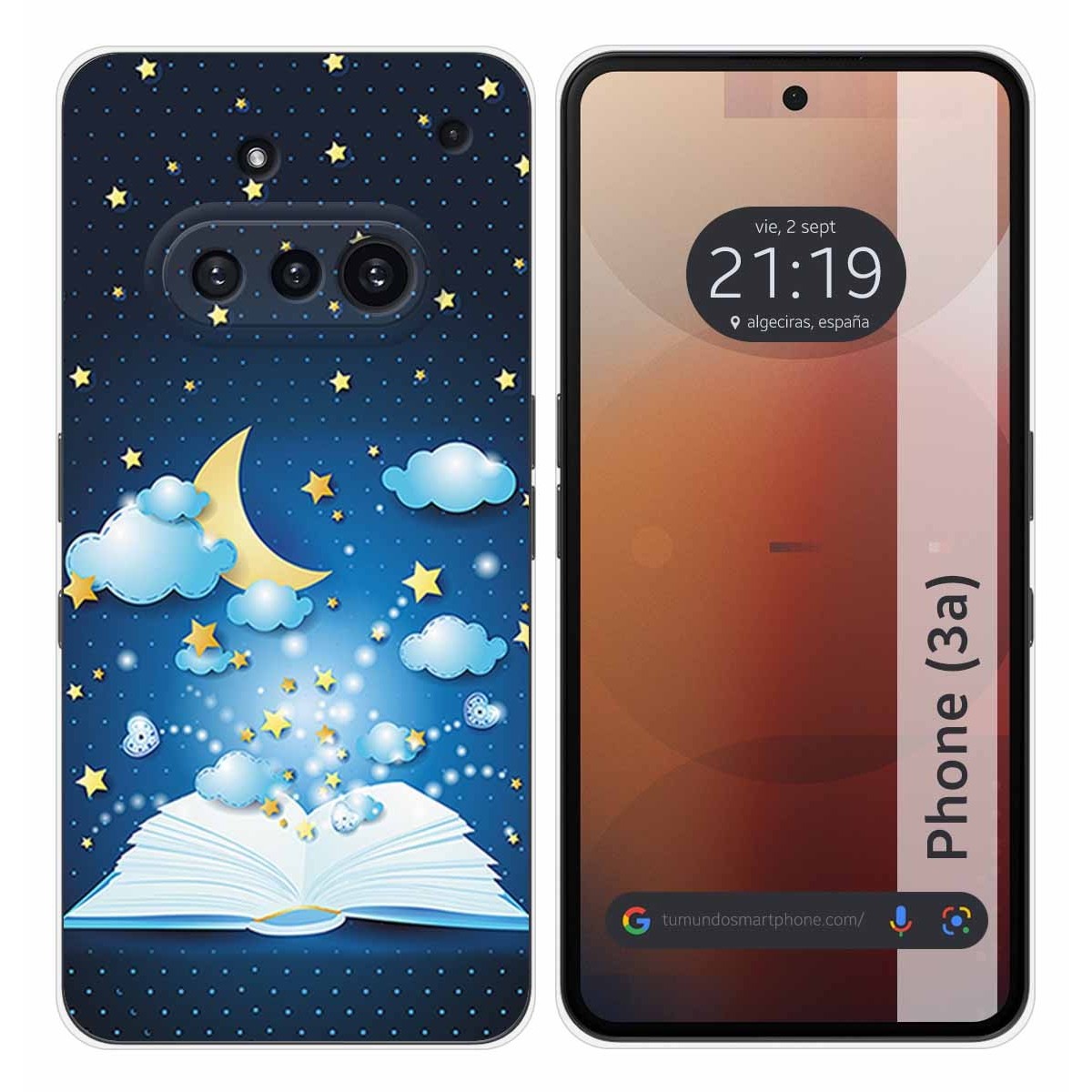 Funda Silicona para Nothing Phone 3a 5G diseño Libro Cuentos Dibujos