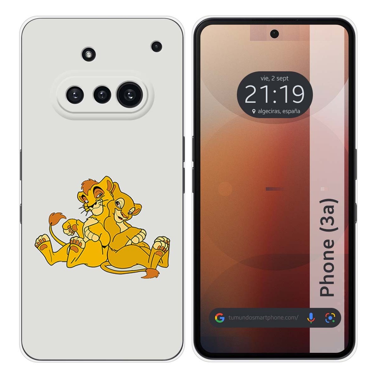 Funda Silicona para Nothing Phone 3a 5G diseño Leones Dibujos