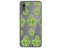 Funda Gel Transparente para Huawei P20 Diseño Cactus Dibujos