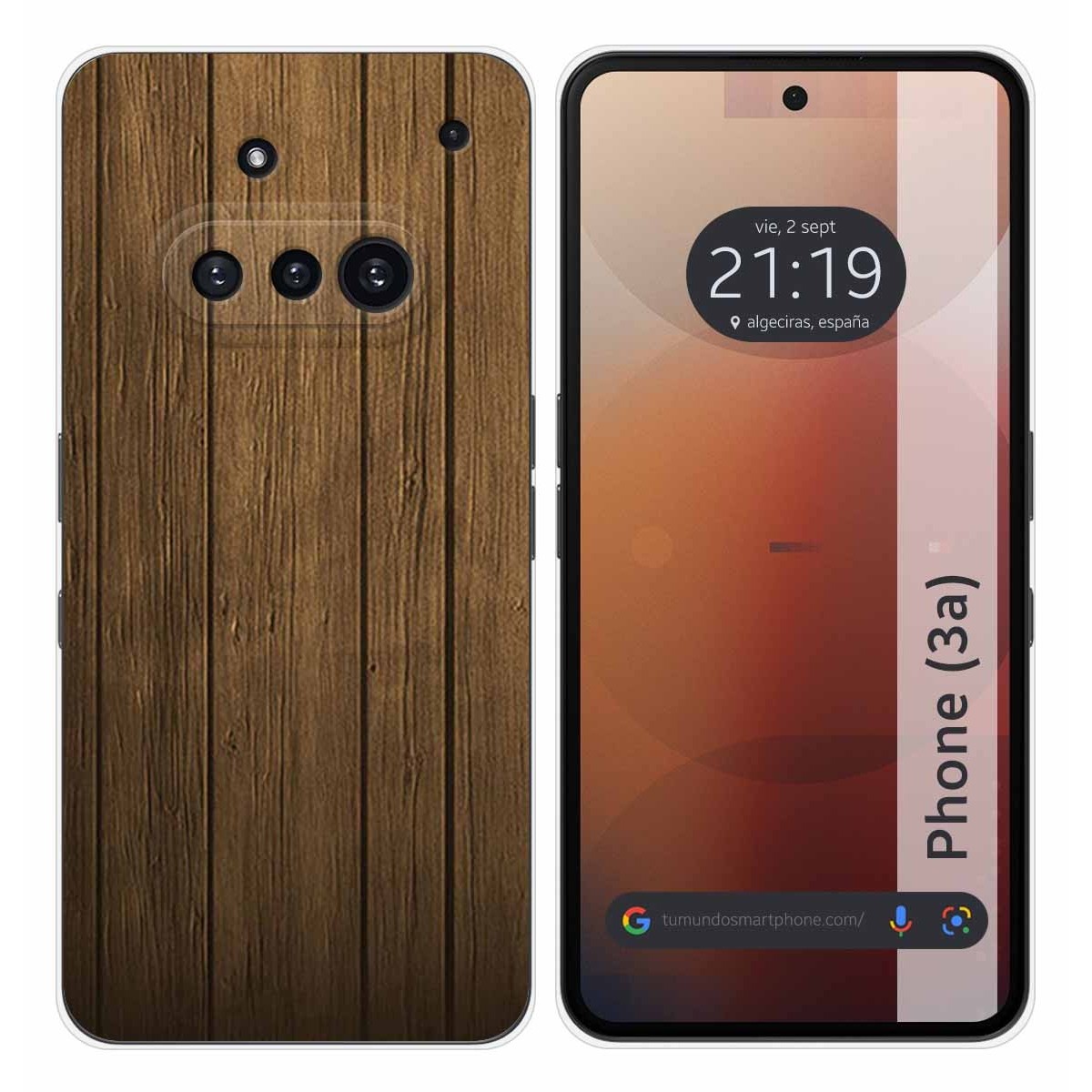 Funda Silicona para Nothing Phone 3a 5G diseño Madera Dibujos