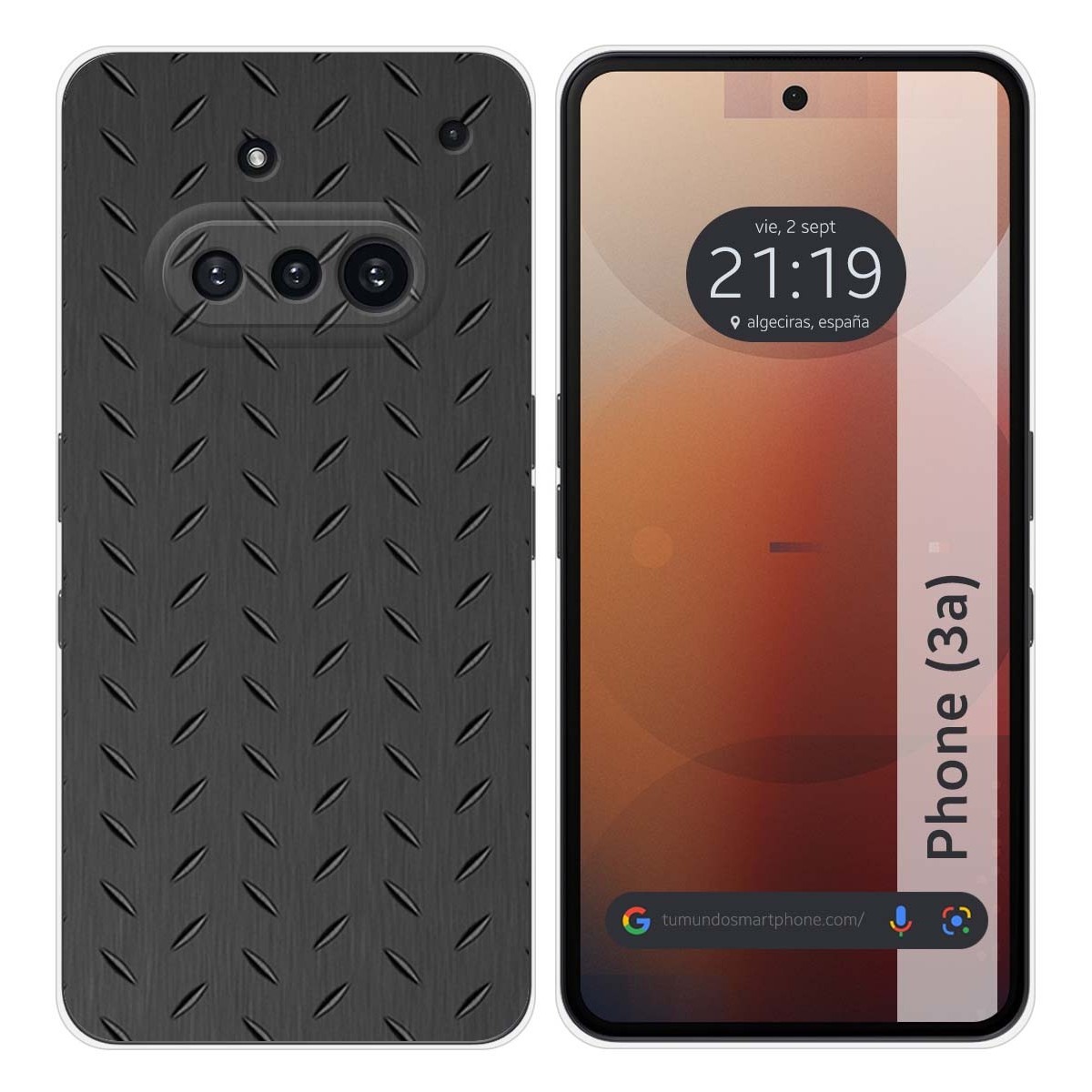 Funda Silicona para Nothing Phone 3a 5G diseño Metal Dibujos