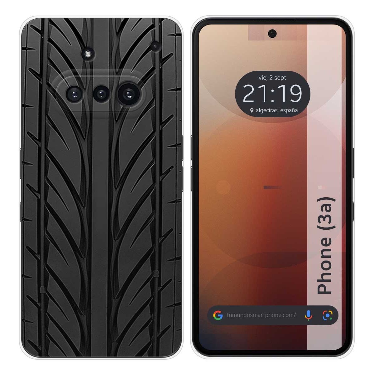 Funda Silicona para Nothing Phone 3a 5G diseño Neumatico Dibujos