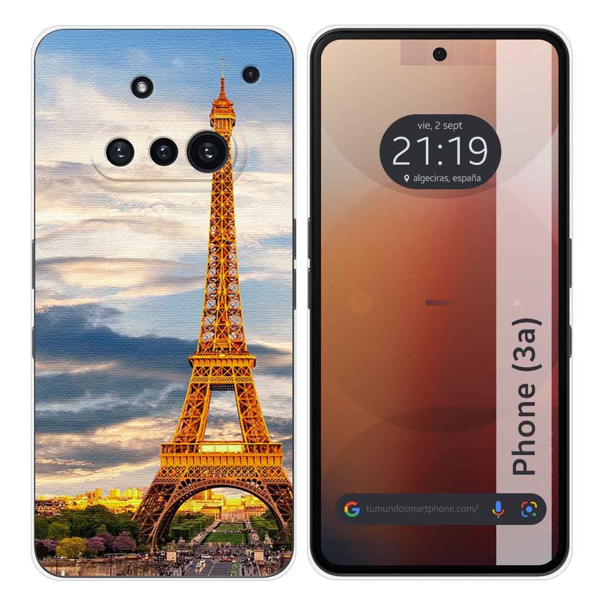 Funda Silicona para Nothing Phone 3a 5G diseño Paris Dibujos