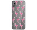Funda Gel Transparente para Huawei P20 Diseño Flamenco Dibujos