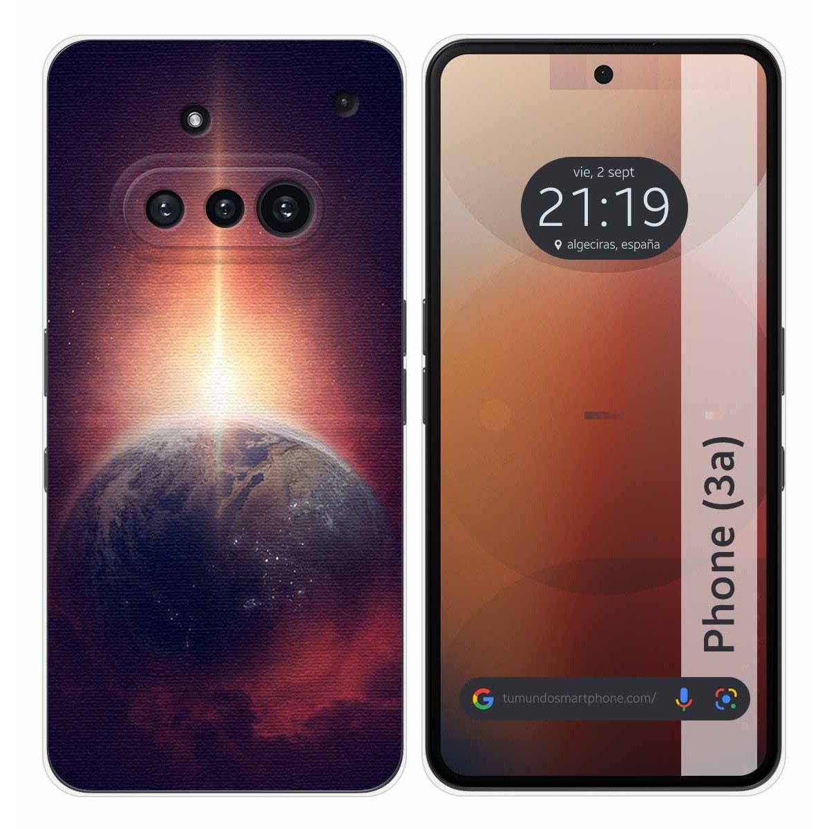 Funda Silicona para Nothing Phone 3a 5G diseño Tierra Dibujos