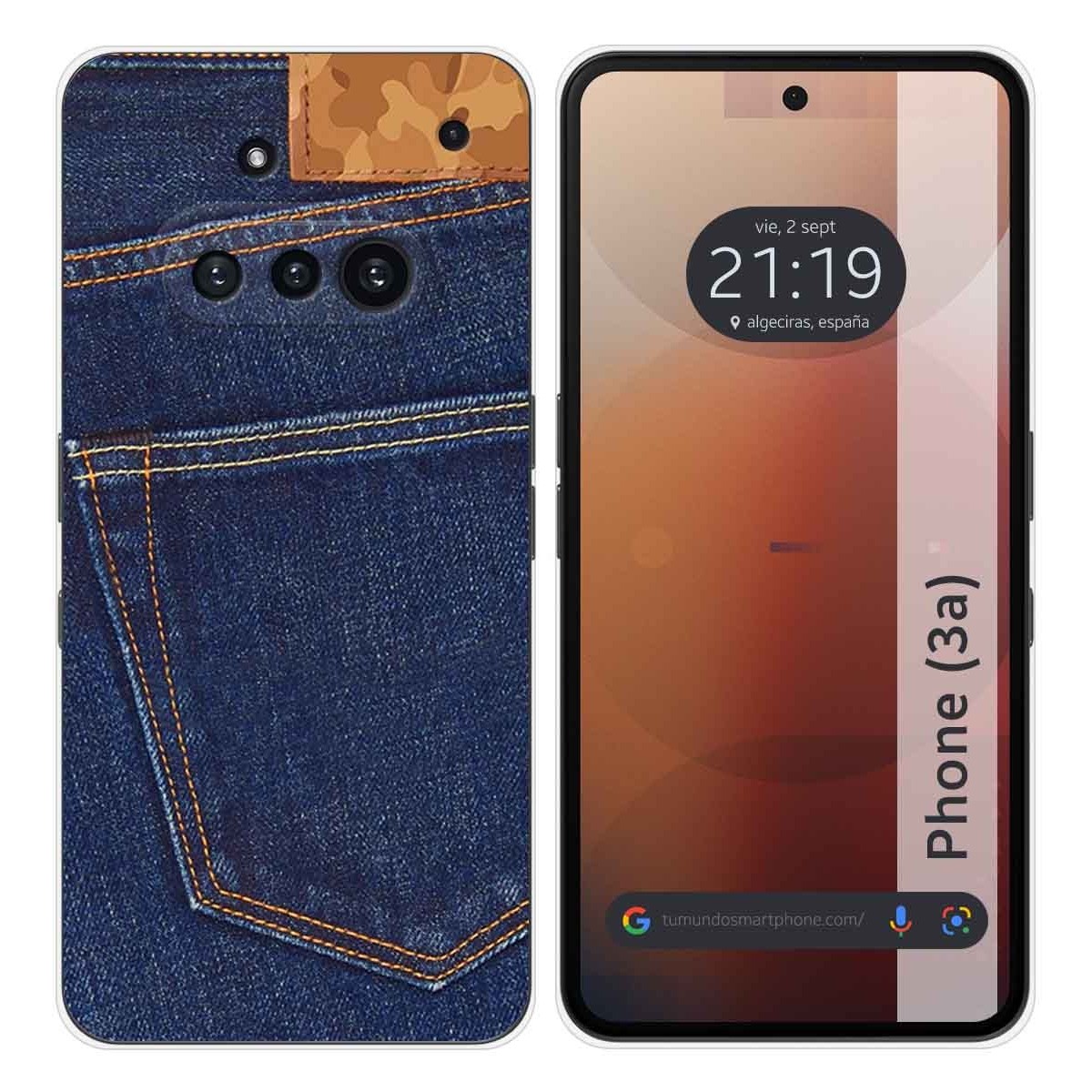 Funda Silicona para Nothing Phone 3a 5G diseño Vaquero Dibujos