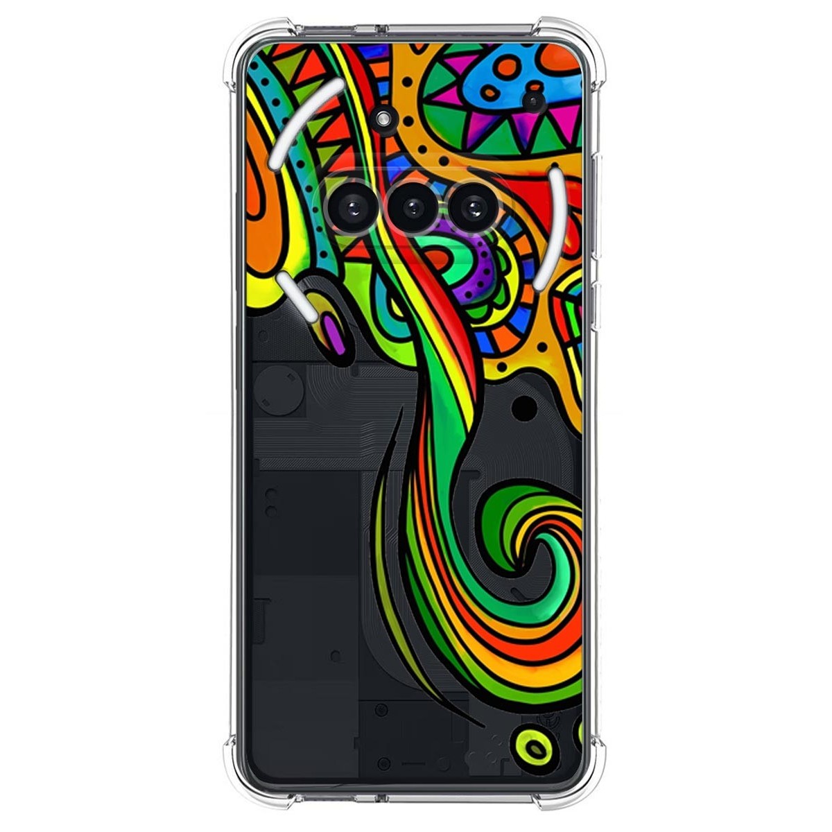Funda Silicona Antigolpes para Nothing Phone 3a 5G diseño Colores Dibujos