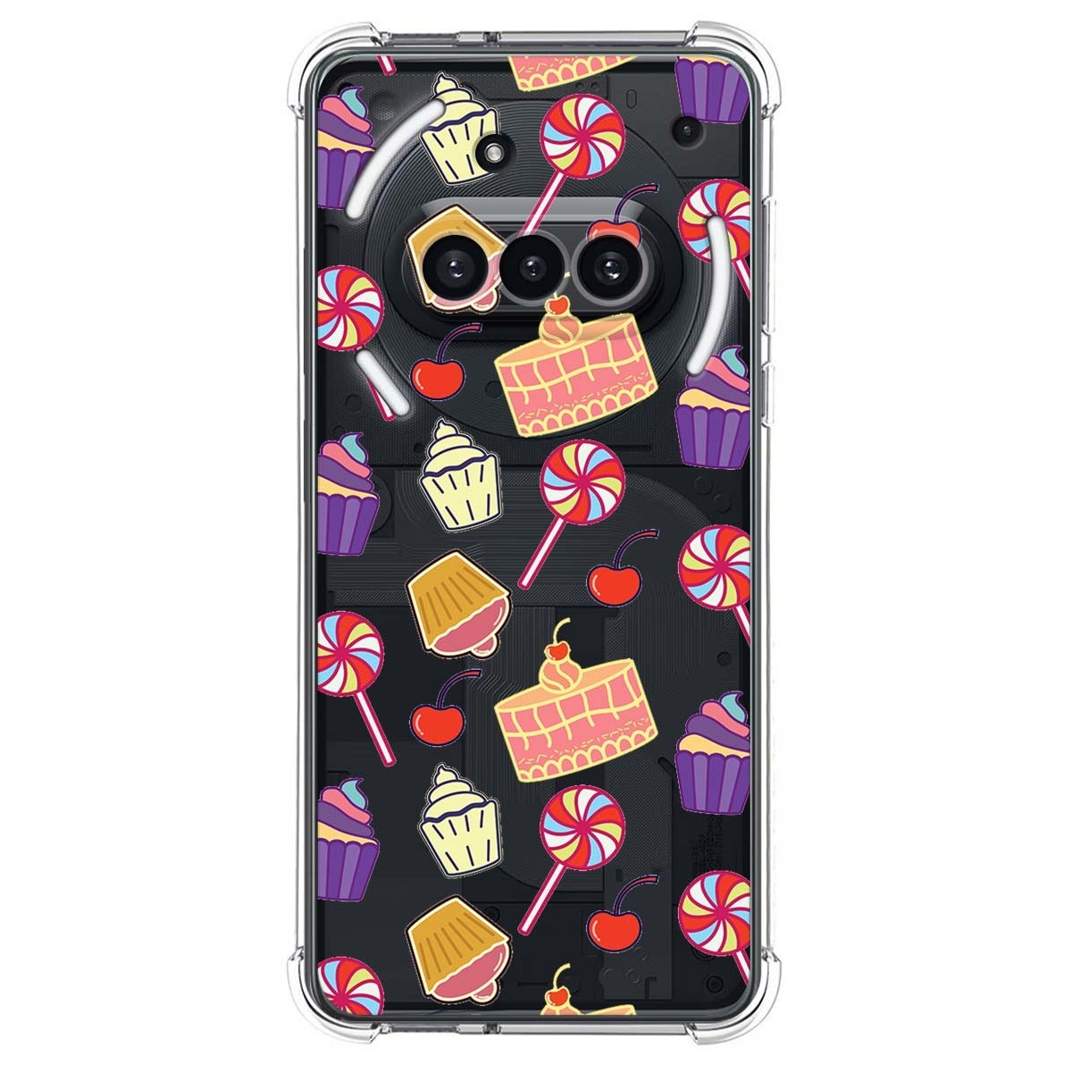 Funda Silicona Antigolpes para Nothing Phone 3a 5G diseño Dulces 01 Dibujos