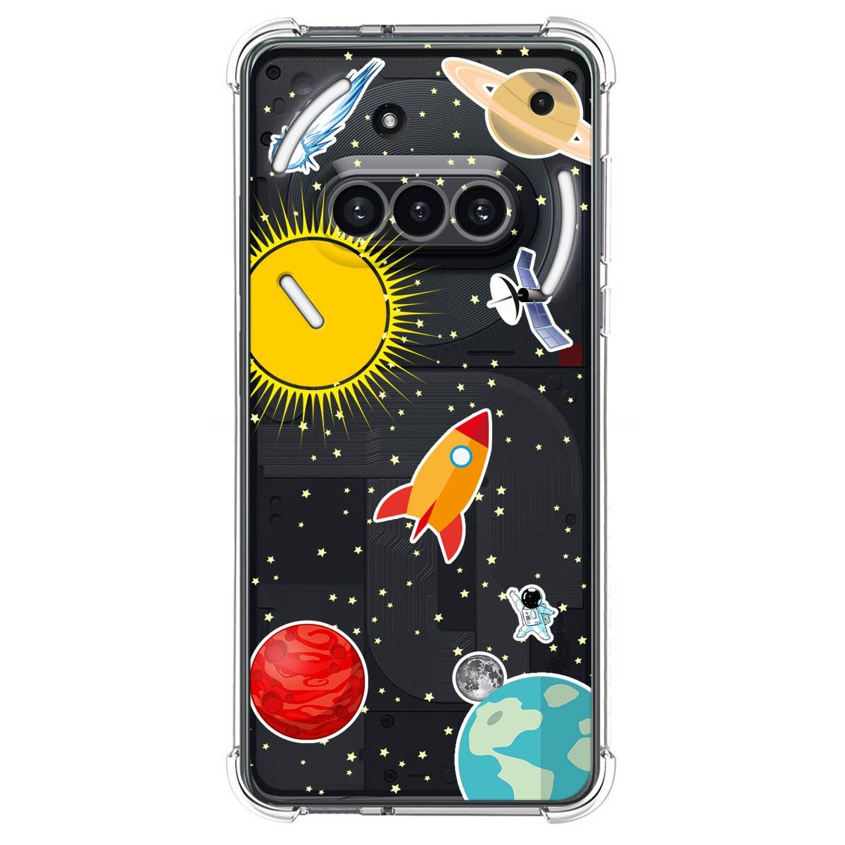 Funda Silicona Antigolpes para Nothing Phone 3a 5G diseño Espacio Dibujos