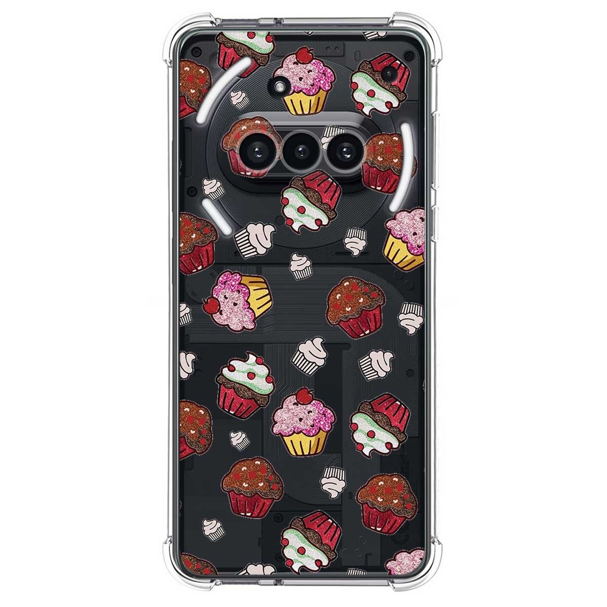 Funda Silicona Antigolpes para Nothing Phone 3a 5G diseño Muffins Dibujos