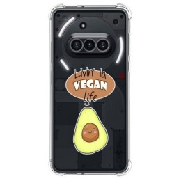 Funda Silicona Antigolpes para Nothing Phone 3a 5G diseño Vegan Life Dibujos