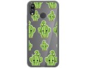 Funda Gel Transparente para Huawei P20 Lite Diseño Cactus Dibujos