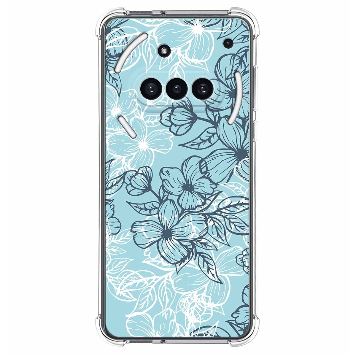 Funda Silicona Antigolpes para Nothing Phone 3a 5G diseño Flores 03 Dibujos