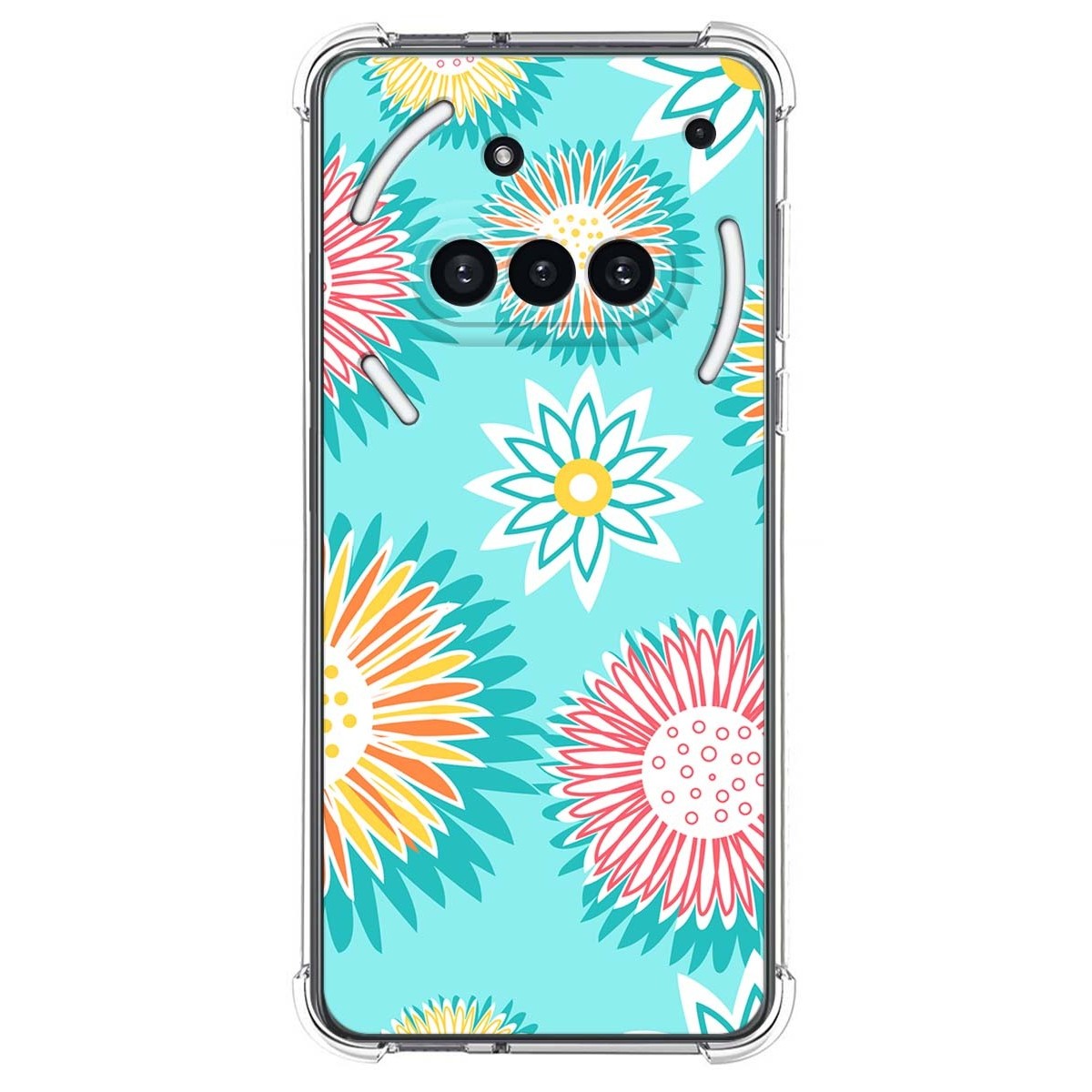 Funda Silicona Antigolpes para Nothing Phone 3a 5G diseño Flores 05 Dibujos