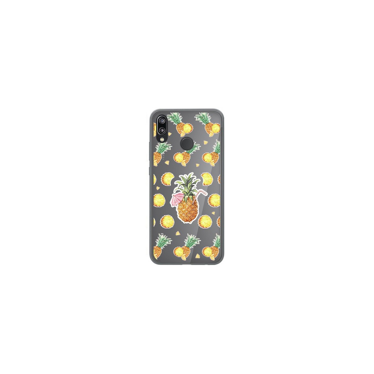 Funda Gel Transparente para Huawei P20 Lite Diseño Piña Dibujos