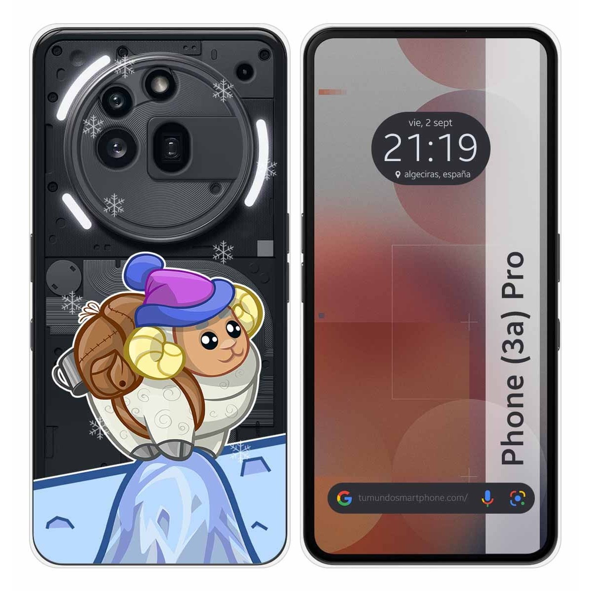 Funda Silicona Transparente para Nothing Phone 3a Pro 5G diseño Cabra Dibujos